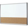 Quartet Magnetic Dry-Erase Combo Board, f/ Cubicle, 30"x18", SR Frame QRTARCCB3018